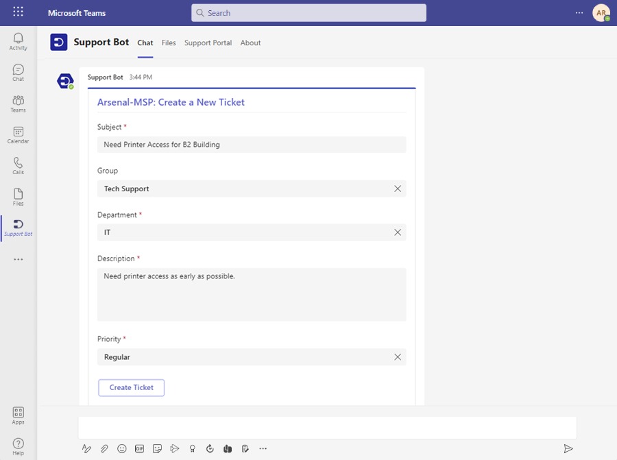 Desk365 - Conversational Ticketing.