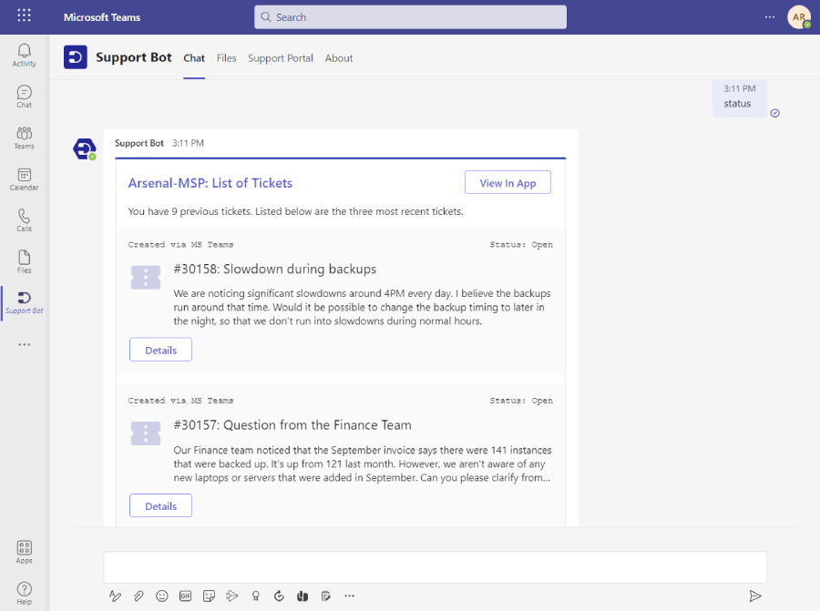 Desk365 - Conversational Ticketing.