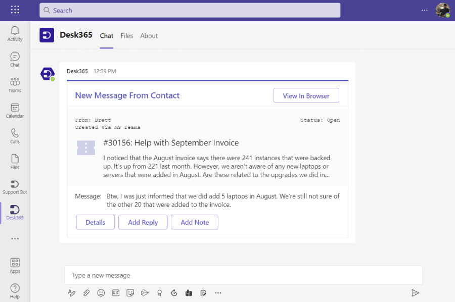 Desk365-Get notified instantly.