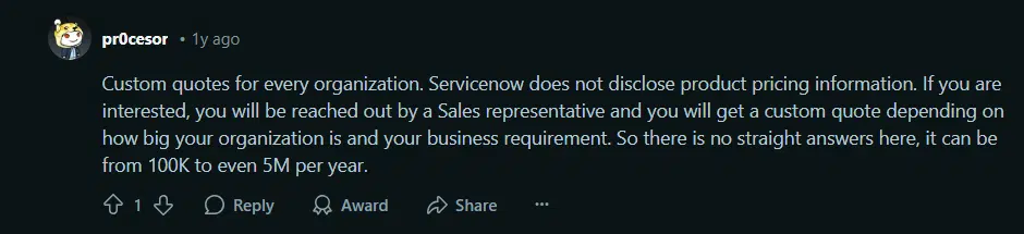 service now price