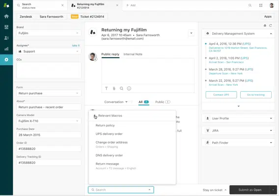 zendesk ticketing system